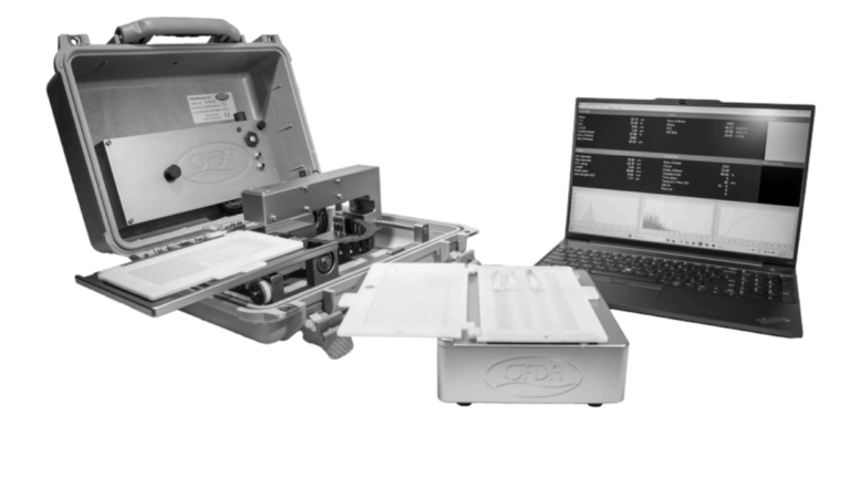 Recent model OFDA 2000 in Pelican carrying case. Photo: OFDA.com